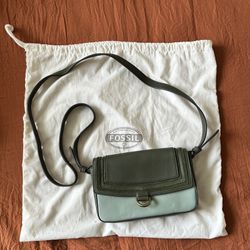 Fossil Leather Mini Crossbody