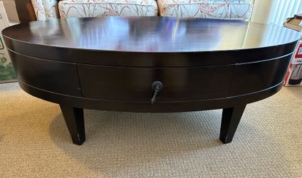 Black Oval Coffee Table