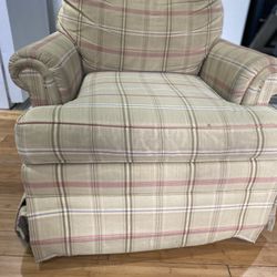 Couch & Ottoman Set For Sale