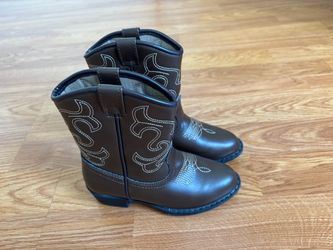 Toddler Brown Western Cowboy Boots – Size 10M