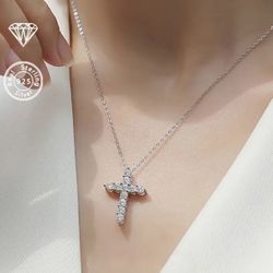 Cross Jesus Necklace Sterling Silver