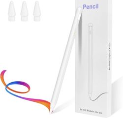 Brandnew Stylus Pen for iPad Pencil 6-11th Generation(2018-2025) - 2X Fast Charge Active Pencil Compatible with Apple Pencil Pro 11"/12.9"/M4, Air 3/4
