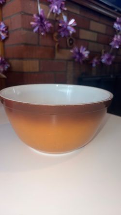 Vintage Pyrex 402 Brown Ombre 1½ Quart 1.5 Liter Stacking Mixing Bowl Very Good