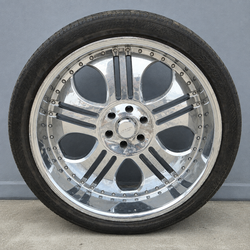 24” Chrome Lexani Rims & Tires  6 Lug  Set of 4