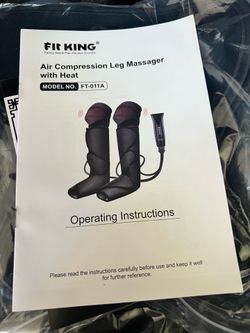 Fit KING Air Compression Leg Massager with Heat FT-011A