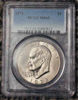 1973 Eisenhower Clad $ 1 Dollar Coin