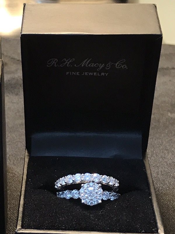 Macy's Diamond Bridal Set 14k White Gold (2 ct. t.w.)$2300