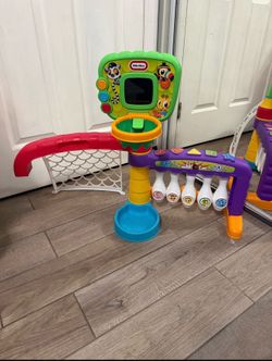Little Tikes 3 in 1 Sports Zone - Basketball, Soccer Bowling for Toddlers