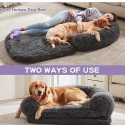 NEW FOLDABLE HUMAN DOG BED 71" X 41" X 12"