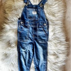 Girl’s Super Cute Oshkosh Denim Overalls 3T