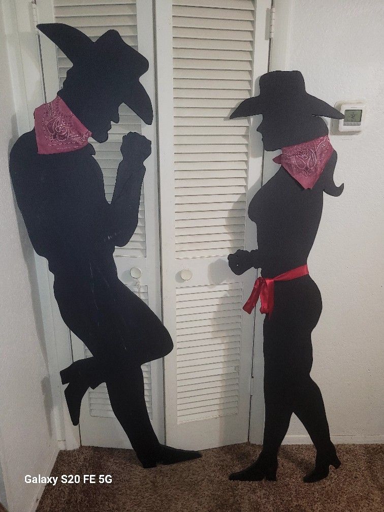Marlboro Man And MarlboroGirl Silhouettes 