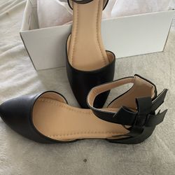  Black flats 