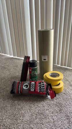 Auto body prep supplies new unused
