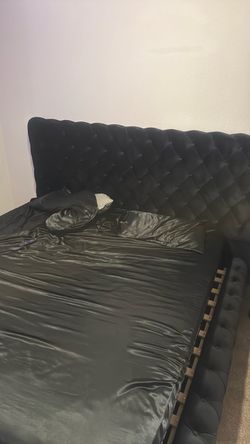 King size bed frame & mattress