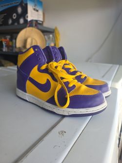 Purple Gold High Top Dunks
