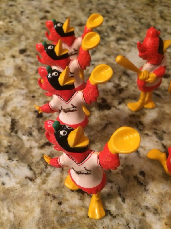 1988 Vintage St.Louis Cardinals Baseball Mascot Fred Bird Figures