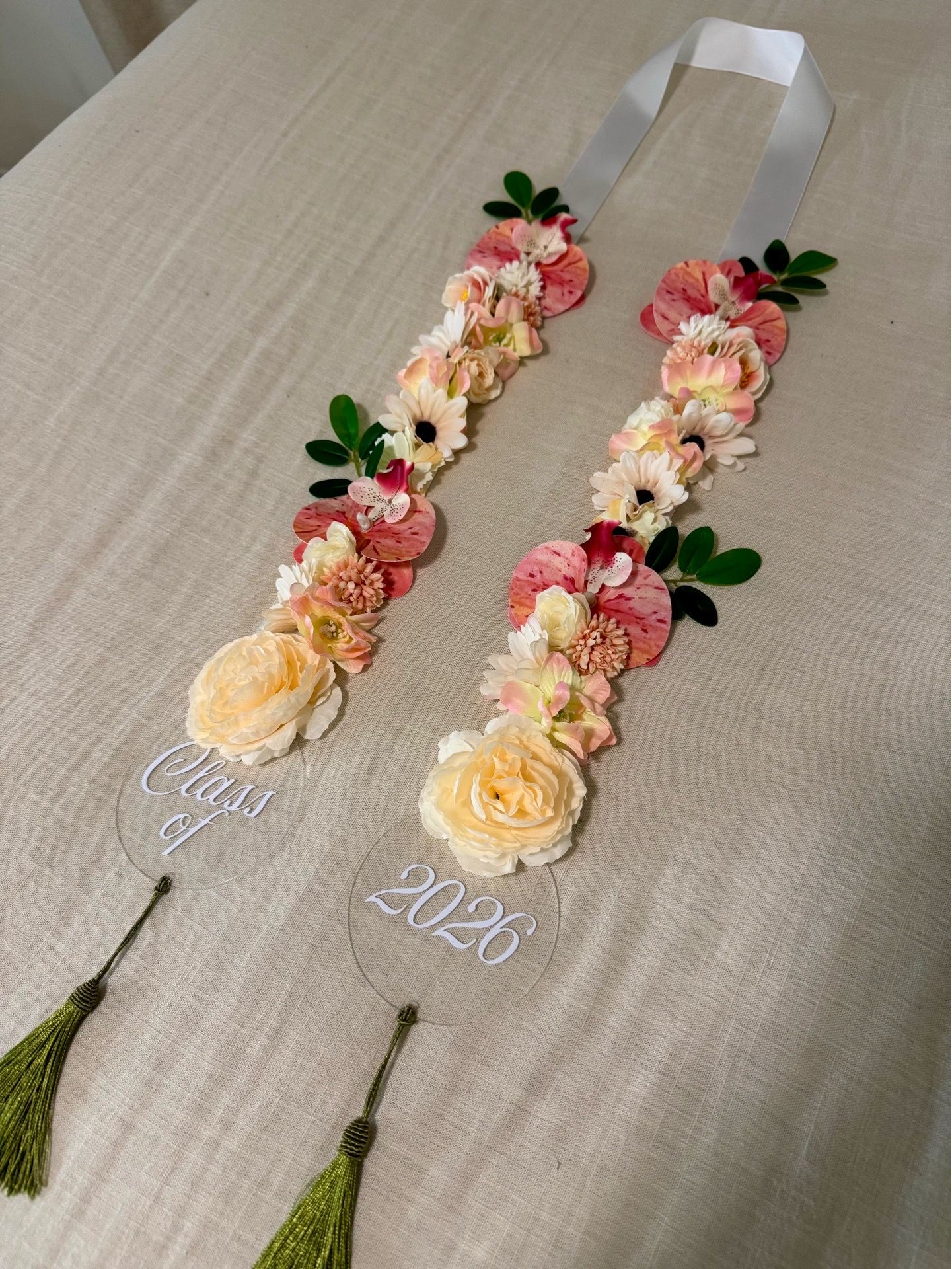 Custom Graduation Flower Leis