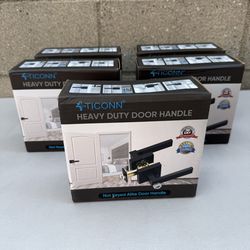 5 pack heavy duty Ticonn matte black door handle not keyed alike
