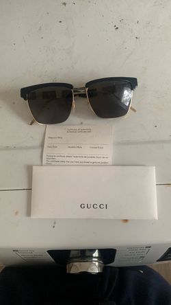 Gucci Clubmaster Sunglasses with Certificate