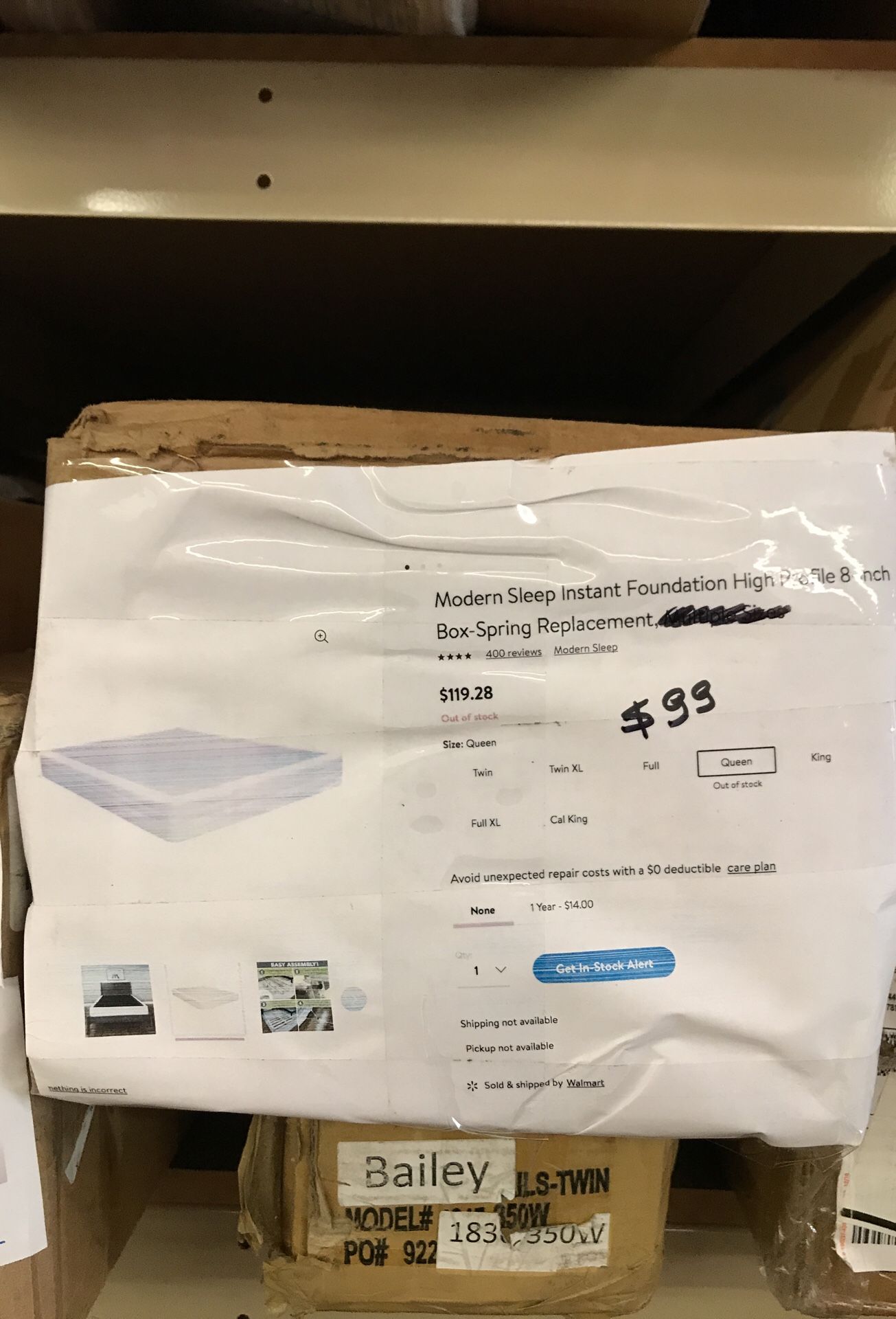 New Queen Size Box Spring Replacement