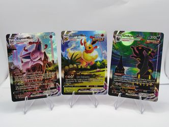 Pokemon Espeon Flareon & Umbreon VMAX Near Mint+ Pickup or Will Ship