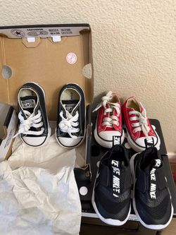 Toddler Converse and Nike Sneakers Bundle