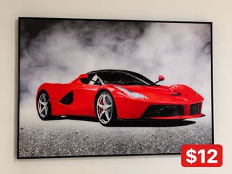 Large Ferrari Framed Wall Art – $12
