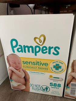 Pampers Sensitive Baby Wipes 588 Count