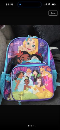 Disney princesses backpack new