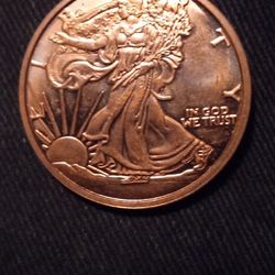 WALKING LIBERTY 1 OZ AVDP .999 COPPER