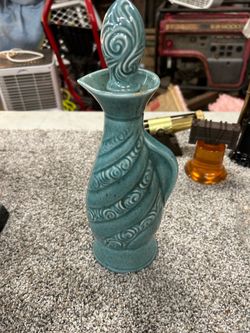 Teal Jim Beam Whiskey decanter from 1966