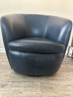 Navy Blue Swivel Chair