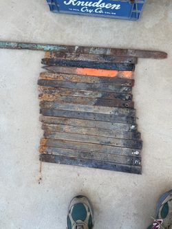 15- 3/8” x 1 1/2” x 18” flat steel form stakes