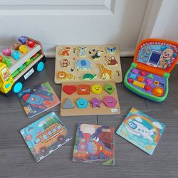 Toddler toy set / wooden/ puzzles/ with music
