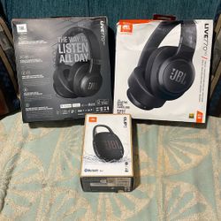 JBL headphones and Speaker