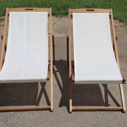 Beach Chair Recliner Chair Set of 2 Adjustable Lounge Chair Outdoor Folding Portable Reclining Chair
