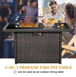 Brand new 44" Propane Gas Fire Pit Table