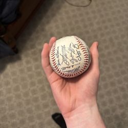 Baseball Signed By Atlanta Braves