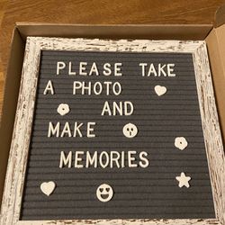Changeable Message Board With Letters And Shapes 