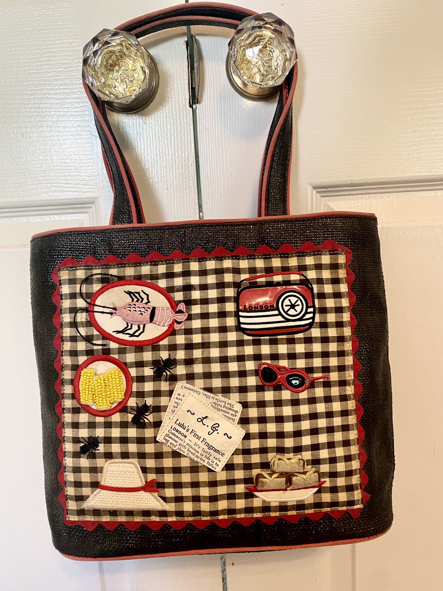Rare! Designer Lulu Guinness Handbag Purse! Vintage!