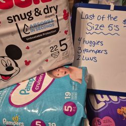 Size 5 Diapers 