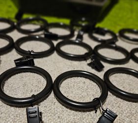 Black Curtain / Drapes Rings