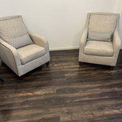 Pair of chairs . 2 years old. No stains or tears .