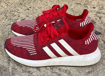 Adidas Swift Run Red Knit Sneakers