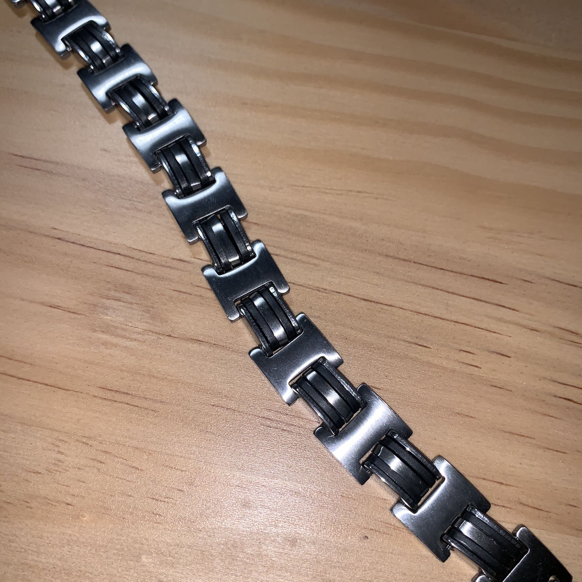 Men’s Stainless Steel Two-Tone Bracelet