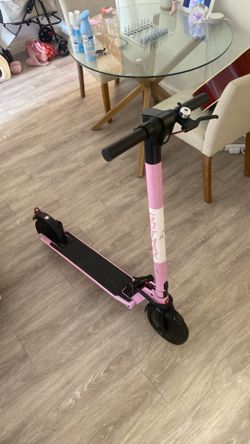 Pink GoTrax Electric Scooter with Kryptonite Lock