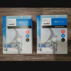 ResMed AirFit N20 Starter Pack S M L Lot Of 2 New
