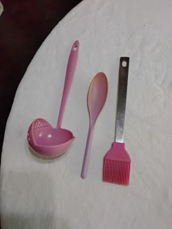 Pink Kitchen Utensil Set 3 Pieces