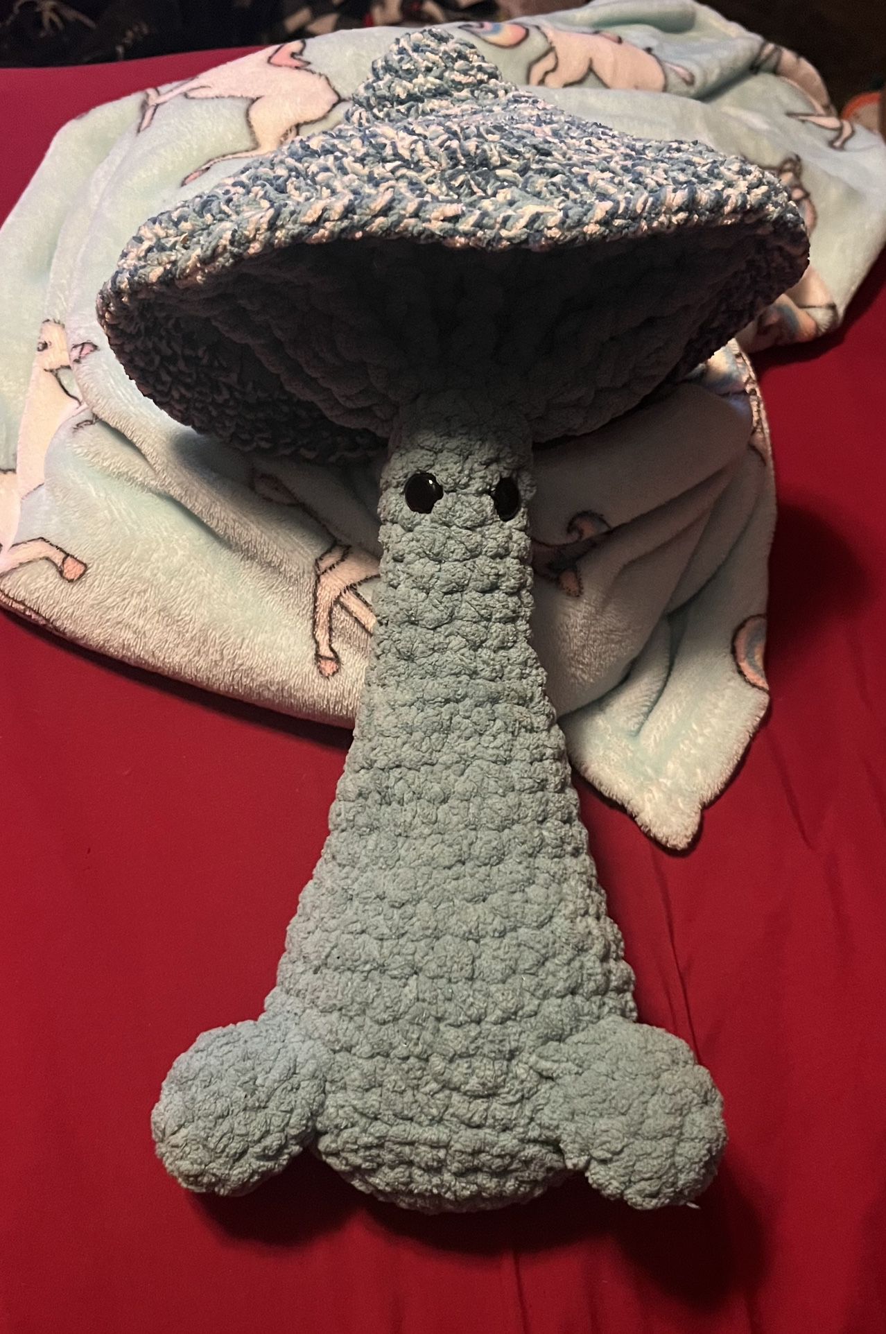 Crocheted Mushroom Plushy