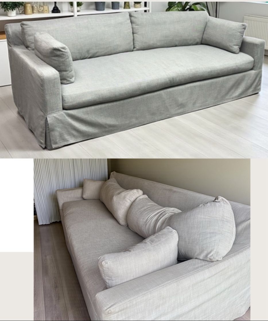 Restoration Hardware Luxe Streemlined Sofa